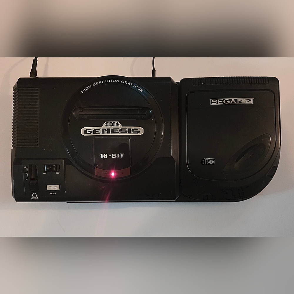 Original One Owner Sega Genesis 16-Bit Console with Sega CD Attachment